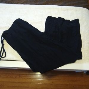 A new day Black linen wide leg pants XL.